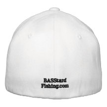 Blanco del gorra del logotipo de la pesca de BASSt Gorra De Beisbol