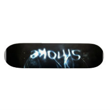 Blanco del humo patineta personalizada