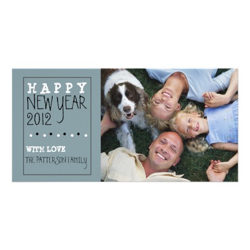 Blanco del negro azul del bosquejo de la diversión tarjeta fotografica personalizada