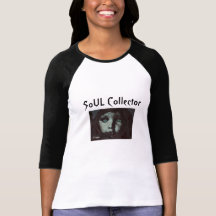 Blanco del negro de la camiseta del alma de las mu