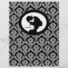 Blanco del negro de la silueta de la mujer de la m tarjetones