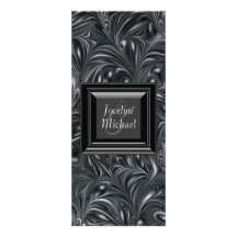 Blanco del negro de marfil veteado casando program anuncios personalizados
