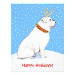 Blanco del reno del navidad del dogo comunicados
