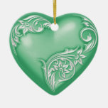 Blanco del verde w del trullo de la voluta del cor ornamento de reyes magos