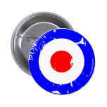 Blanco envejecida retra de la MOD del vintage Pins