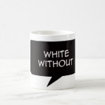 Blanco fuera taza de café