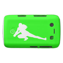 Blanco intrépido de la silueta del empuje de la ca blackberry bold fundas