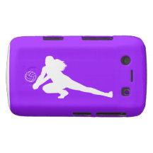 Blanco intrépido de la silueta del empuje de la ca Case-Mate blackberry carcasa
