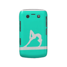 Blanco intrépido de la silueta del gimnasta de Bla Case-Mate Blackberry Carcasas