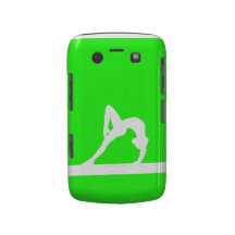 Blanco intrépido de la silueta del gimnasta de Bla Blackberry Bold Carcasa