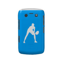 Blanco intrépido de la silueta del tenis de Blackb Blackberry Bold Protector