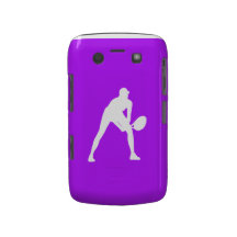 Blanco intrépido de la silueta del tenis de Blackb Case-Mate Blackberry Cárcasa