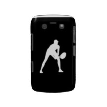 Blanco intrépido de la silueta del tenis de Blackb Blackberry Bold Carcasa