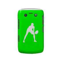 Blanco intrépido de la silueta del tenis de Blackb Case-Mate Blackberry Cárcasas
