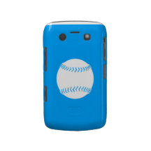 Blanco intrépido del softball de Blackberry en azu Blackberry Protector