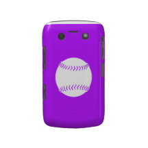 Blanco intrépido del softball de Blackberry en púr Blackberry Bold Carcasa