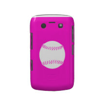 Blanco intrépido del softball de Blackberry en ros Blackberry Carcasas