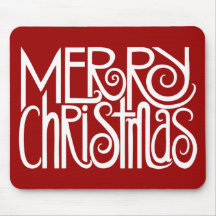 Blanco Mousepad de las Felices Navidad Alfombrilla De Ratón