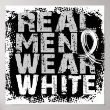 Blanco real del desgaste de hombres del cáncer de  impresiones