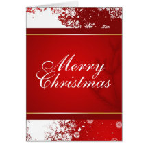 Blanco rojo de las tarjetas de felicitación de las