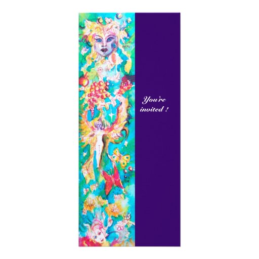 Blanco rosado fucsia azul púrpura del CUENTO DE HA Invitación Personalizada