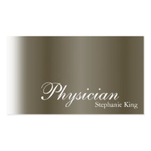 Blanco simple del estaño de la tarjeta del doctor  tarjetas personales