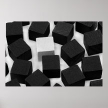 Blanco solo cubista posters