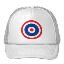 Blanco tailandesa de la bandera gorros  