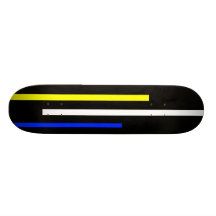 Blanco y azul amarillos patines 