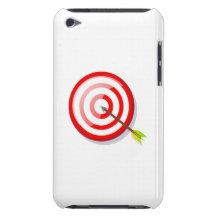 Blanco y flecha del tiro al arco Case-Mate iPod touch coberturas