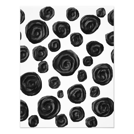 Blanco y negro, modelo de los rosas invitacion personalizada