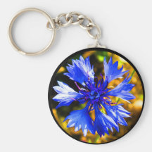Blaue Blume Schlüsselbänder