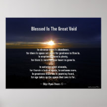 Blessed es la gran impresión vacía/radiante de la  poster
