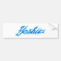 Bleu. de Yeshua Elfont Etiqueta De Parachoque