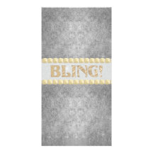 ¡Bling de moda! Diseño Plantilla Para Tarjeta De Foto