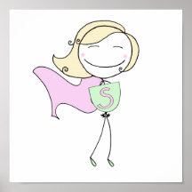 Blonde estupendo del chica poster