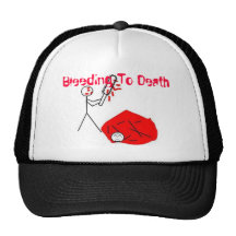 blood_gore_chainsaw_execution, sangrando a la muer gorro de camionero