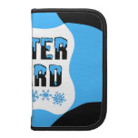 Bloque azul del guardia del invierno planificador