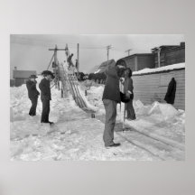 Bloque de hielo Harvest, 1903 Posters
