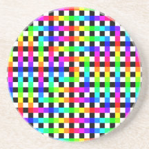 Bloque del color posavaso para bebida