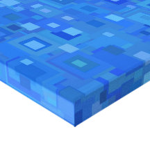 Bloque encima del azul impresiones en lona