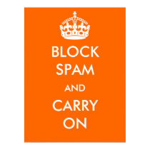 Bloquee el Spam y continúe el cartel posters