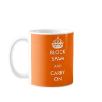 Bloquee el Spam y continúe la taza tazas