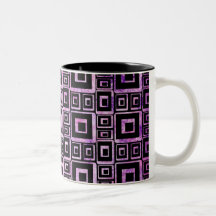Bloques púrpuras taza de café