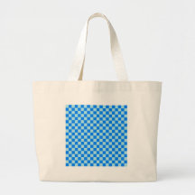 - Blue1 - azul grande a cuadros y azul de la venti Bolsas De Mano