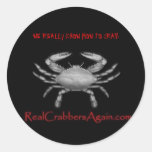 blue_crab2, SABEMOS REALMENTE CRITICAR DESPIADADAM Etiquetas Redondas