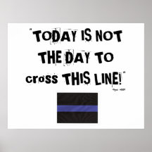 Blue Line fino (poster) "no es hoy el día "
