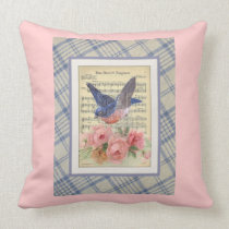 Bluebird de la almohada de la felicidad almohadas