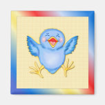 Bluebird de la felicidad imanes de nevera
