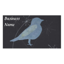 Bluebird de las tarjetas de visita del arte del co